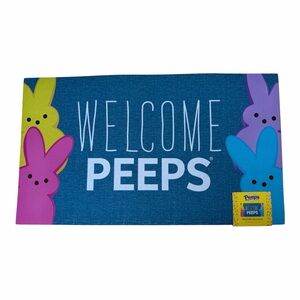 Peeps Welcome Doormat - Blue, Yellow, Pink, Purple NEW